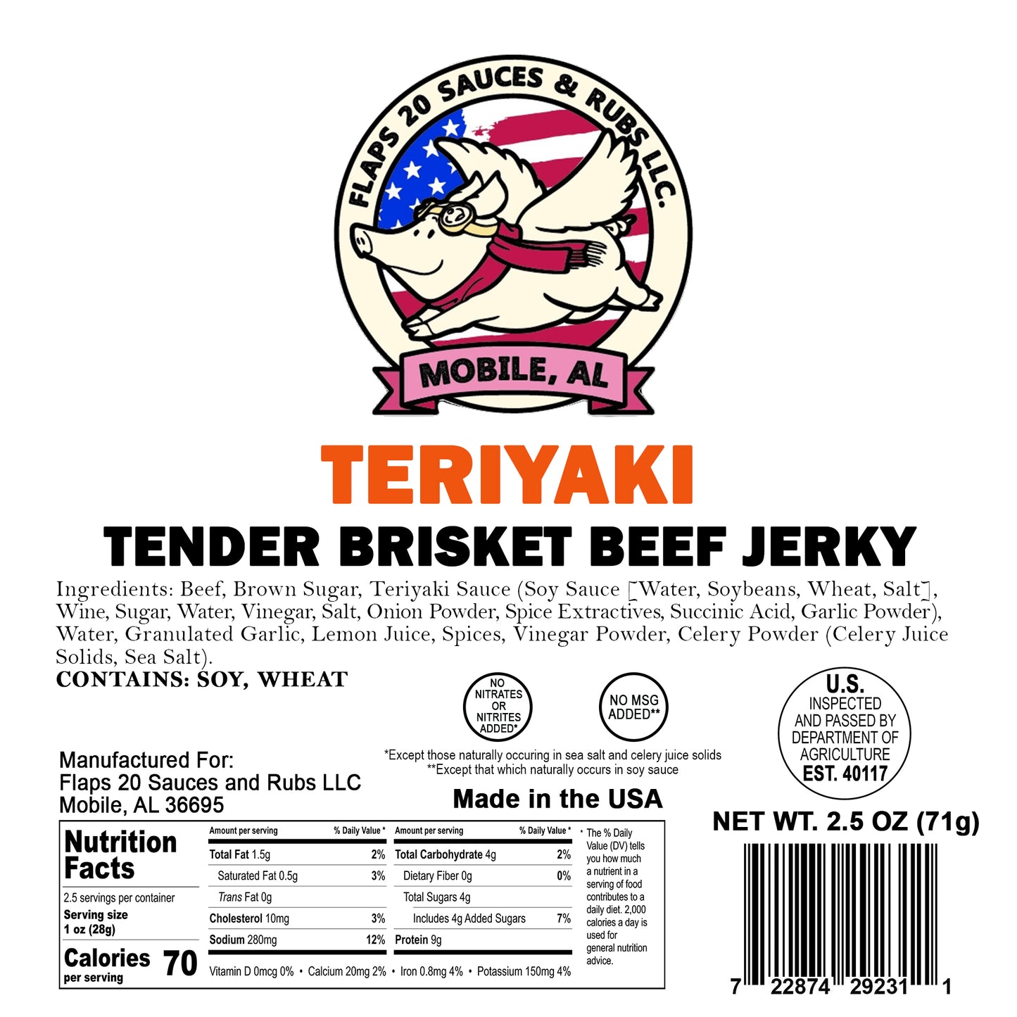 Teriyaki Brisket Jerky