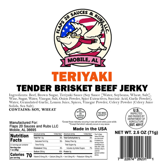 Teriyaki Brisket Jerky