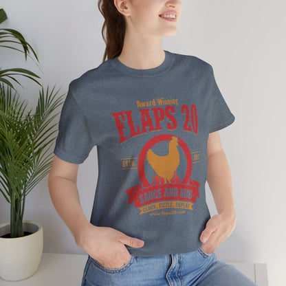 "Cluck Yeah! Chicken Lover's Tee" | Flaps 20 - Flaps 20 Sauce and Rub - T-Shirt