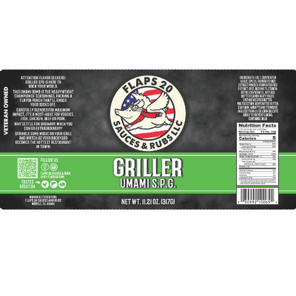 Griller Umami SPG - Flaps 20 Sauce and Rub - Seasonings & Spices