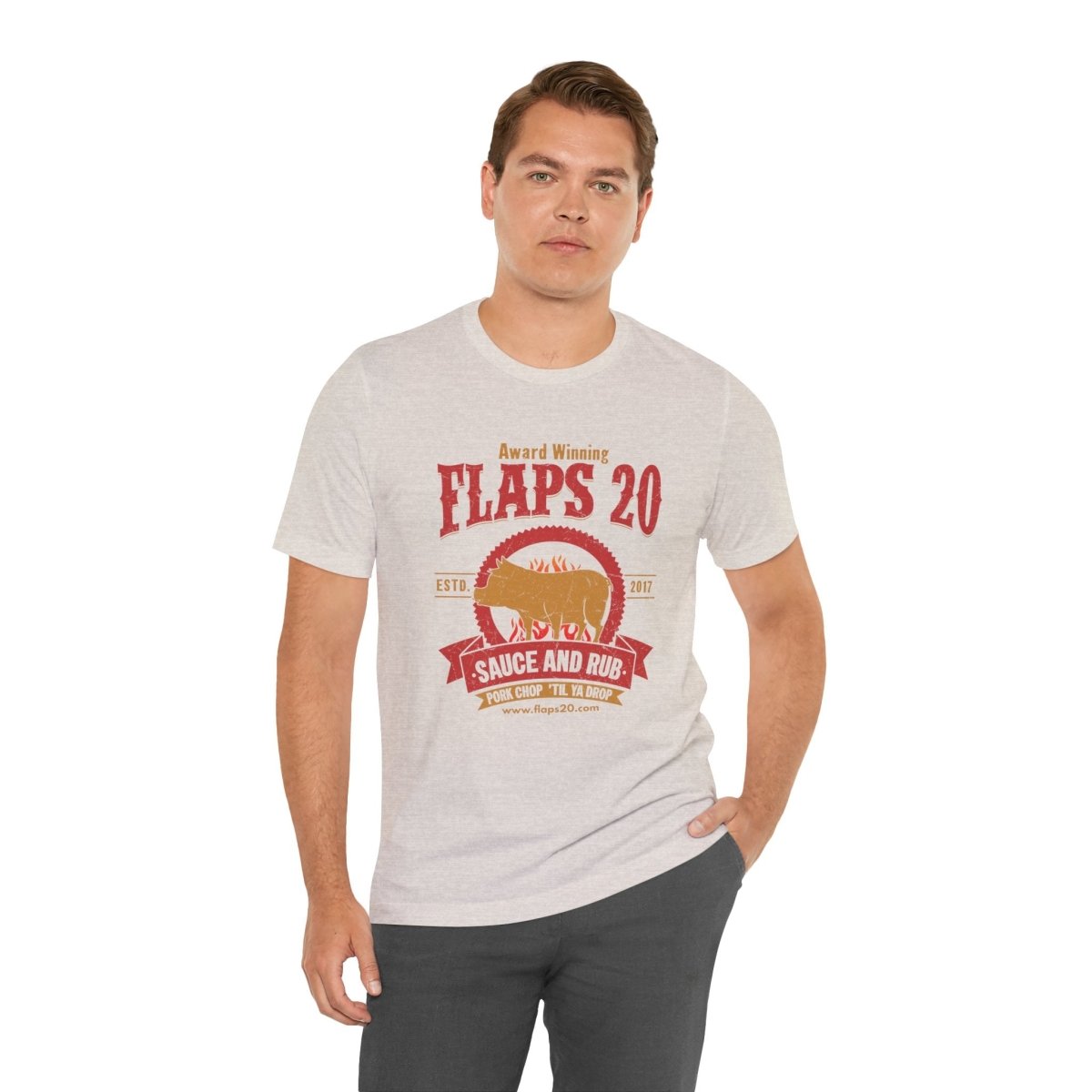 "Hog Wild: Pork Puller's Paradise" | Flaps 20 - Flaps 20 Sauce and Rub - T-Shirt