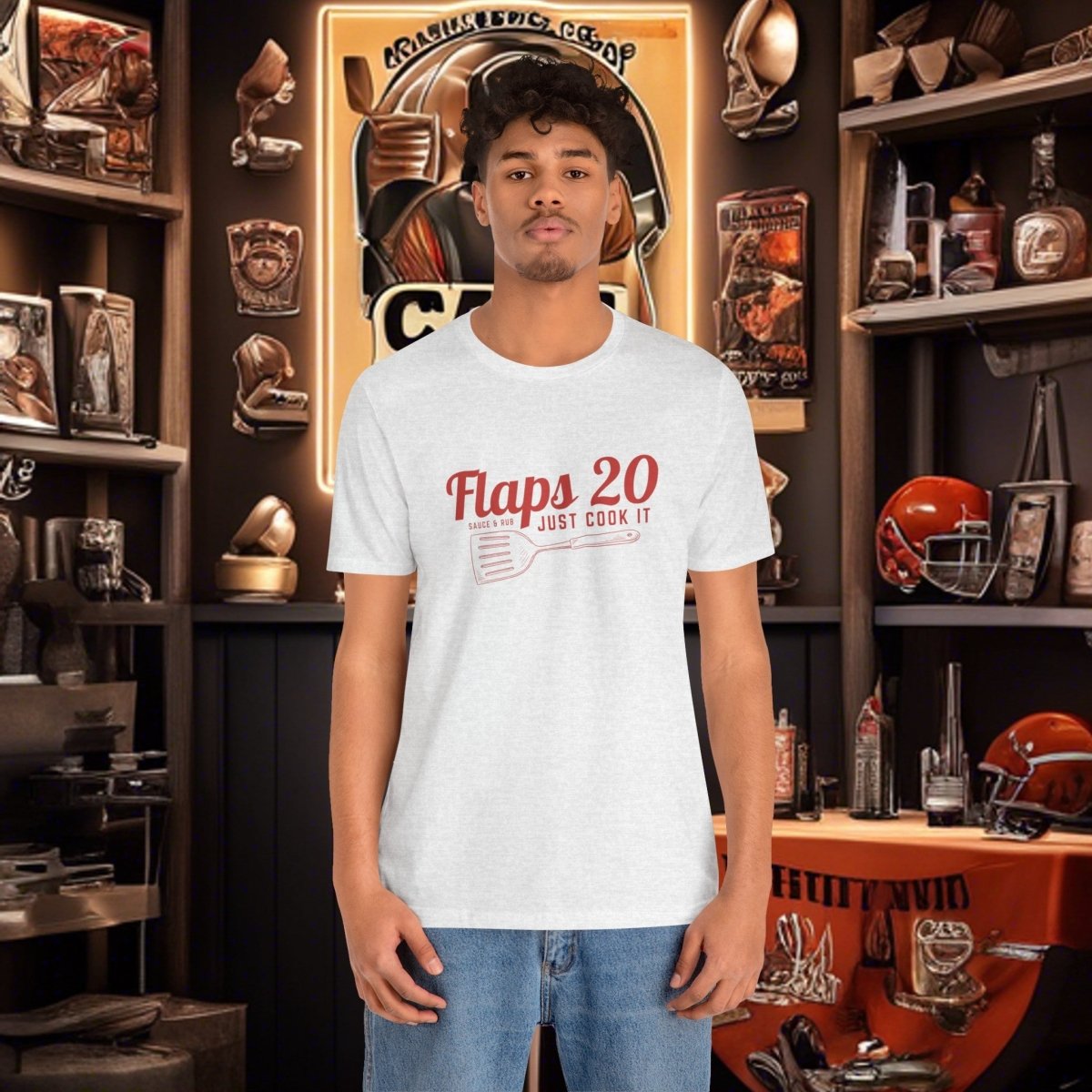 "Just Cook It"- Flaps 20 - Flaps 20 Sauce and Rub - T-Shirt