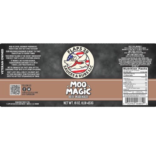 🔥 Moo Magic is BACK! Limited Pre - Sale Event! 🔥 Ships 1/27/25 - Flaps 20 Sauce and Rub - Seasonings & Spices