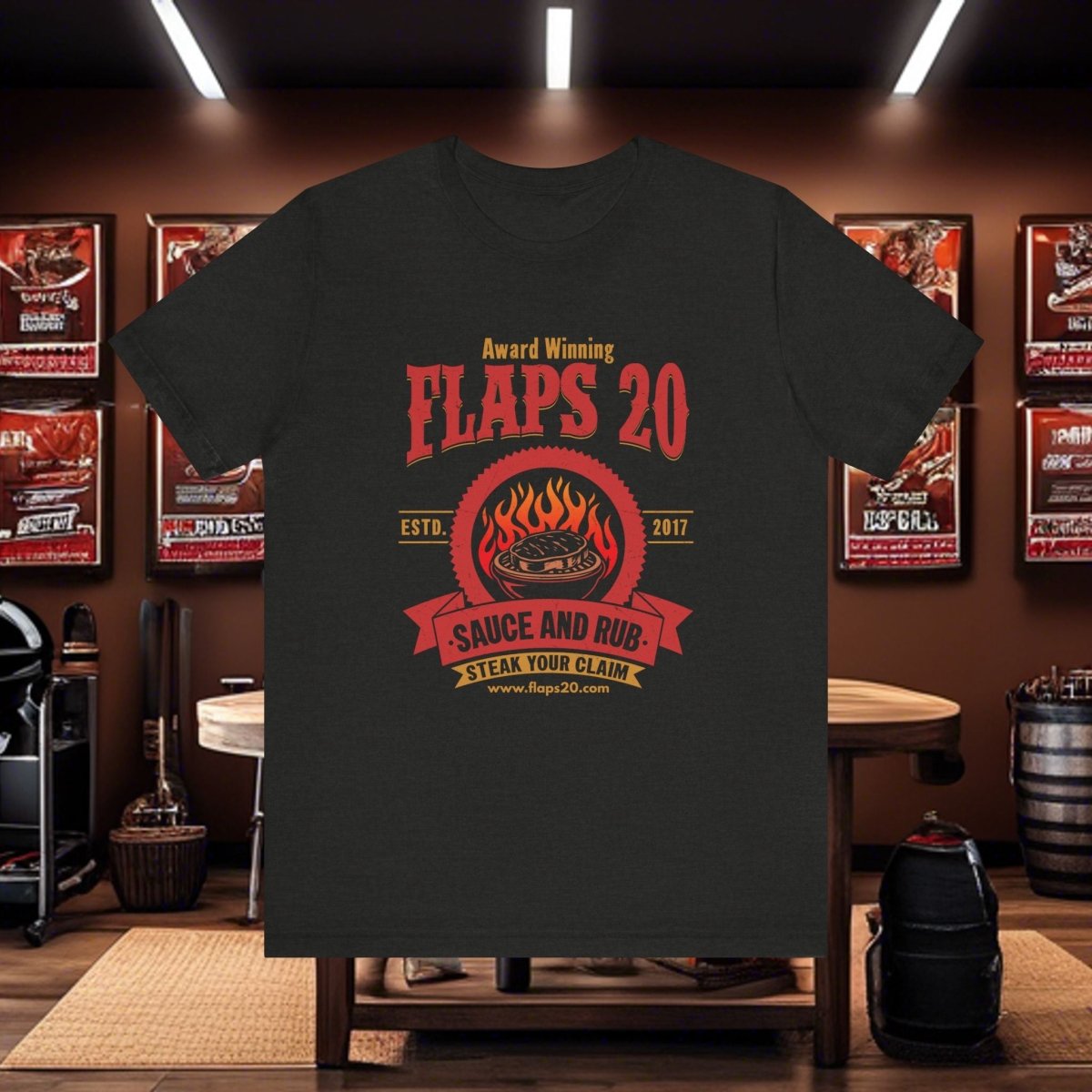 "Rare Talent: Steak Searing Sensation" | Flaps 20 - Flaps 20 Sauce and Rub - T-Shirt