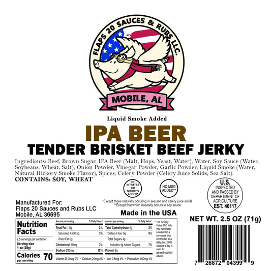 IPA Brisket Jerky