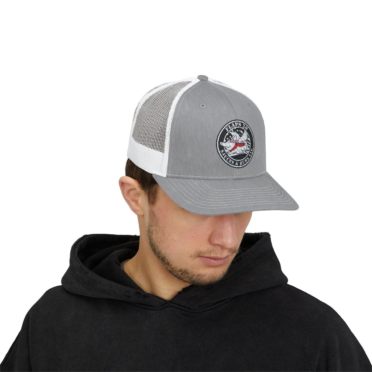 Snapback Trucker Cap - Flaps 20 Sauce and Rub - Hats