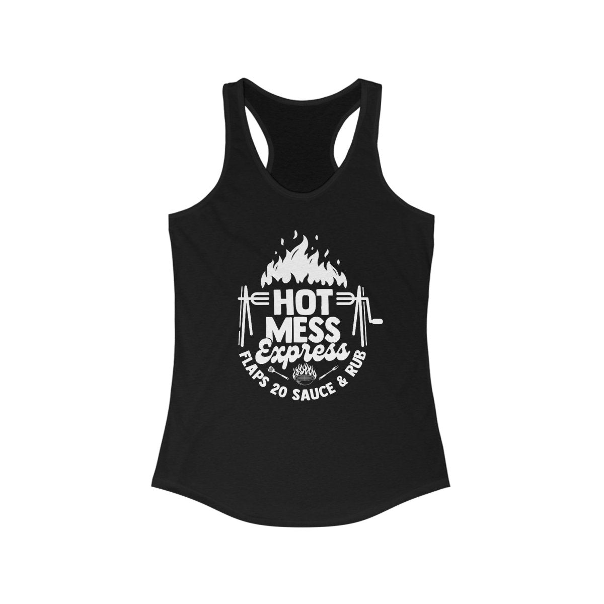 Women's Ideal Racerback Tank - Flaps 20 Sauce and Rub - Tank Top