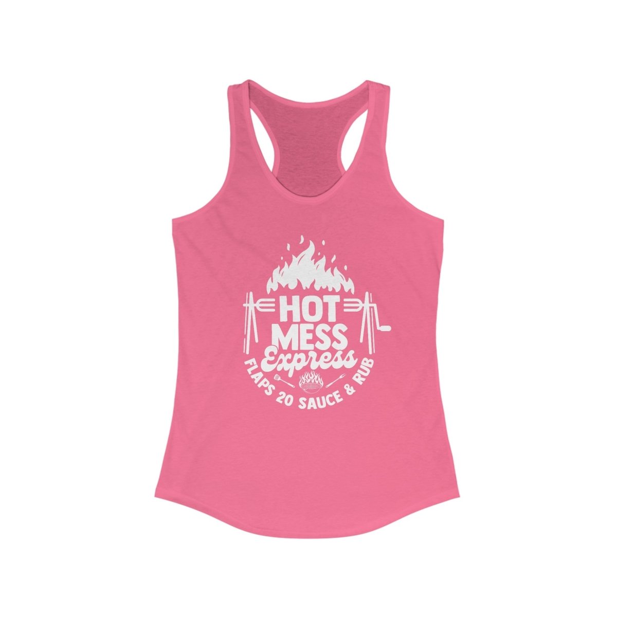 Women's Ideal Racerback Tank - Flaps 20 Sauce and Rub - Tank Top